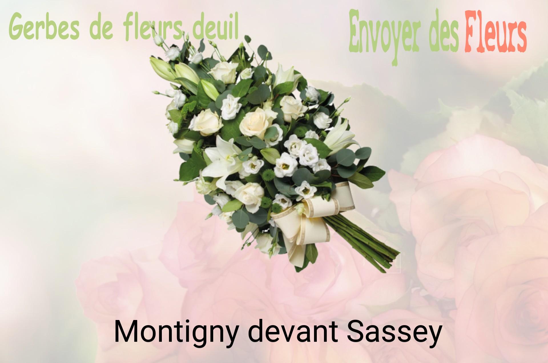 Gerbe de fleurs de deuil livrée à Montigny-devant-Sassey